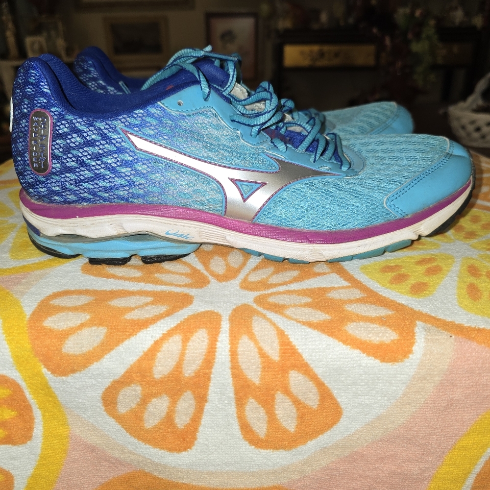 Mizuno Wave Rider blue size 6 Size 10.5 Womens - Picture 10 of 11